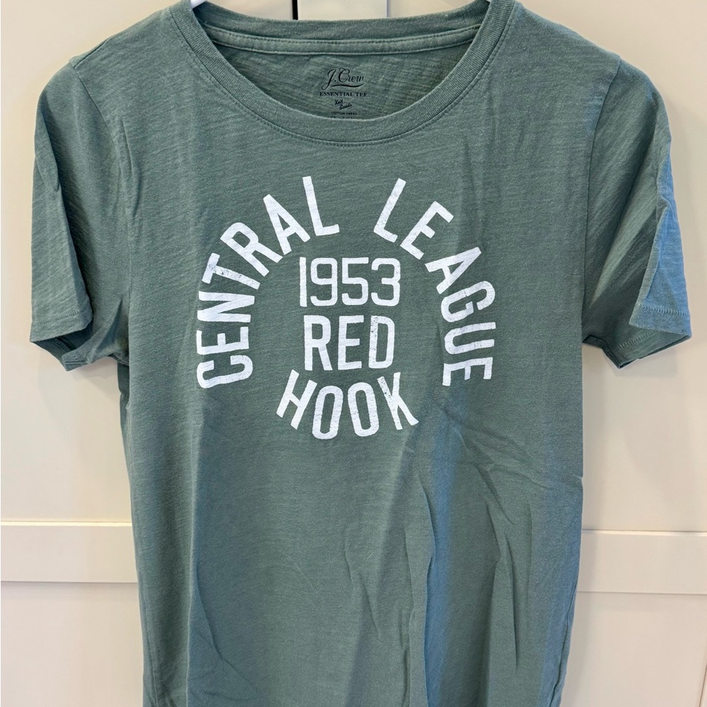 J. Crew Green 'Central League 1953 Red Hook' Short Sleeve Tee